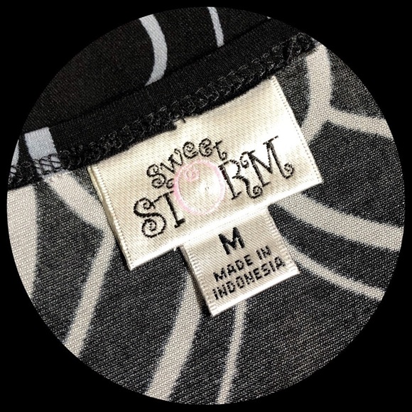 𝅺sweet Storm All Occasion Black & Gray Print Dress - Picture 4 of 6